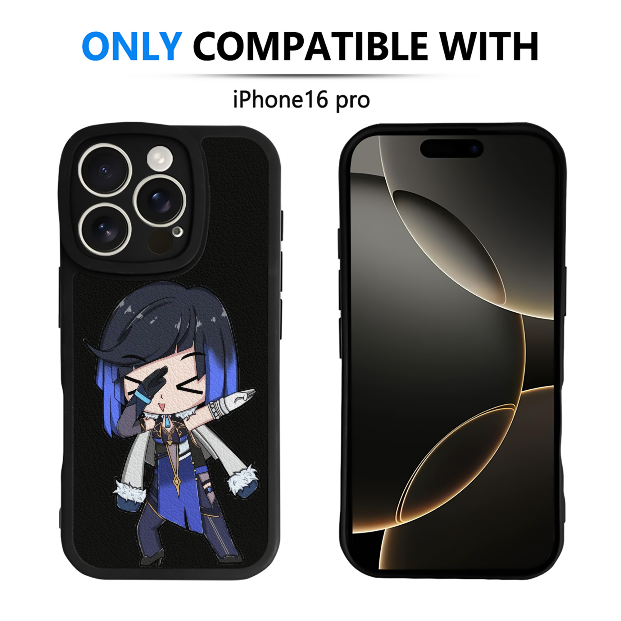 げんし神 夜兰 やらん genshin Yaran 【iPhone 16シリーズ対応】シリコンスマホケース（レザー調） 材質：シリコン